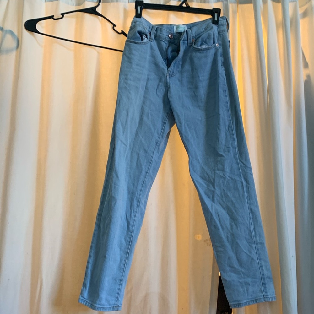 Light blue skinny jeans